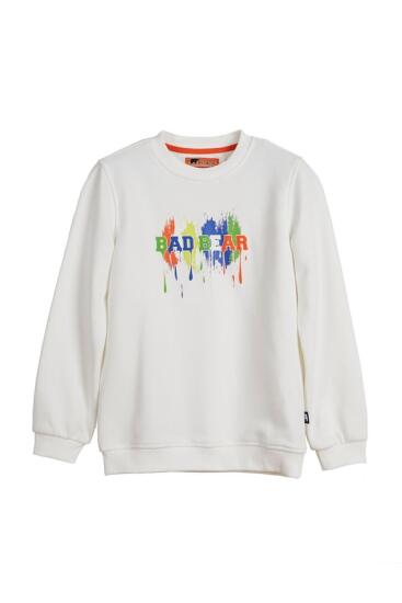 Bad Bear Hued Crewneck Jr BEYAZ Çocuk Sweatshirt - 1