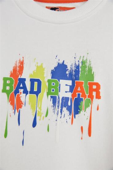 Bad Bear Hued Crewneck Jr BEYAZ Çocuk Sweatshirt - 2