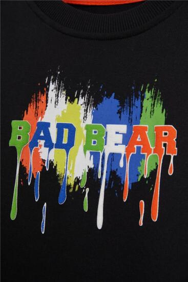 Bad Bear Hued Crewneck Jr SİYAH Çocuk Sweatshirt - 3