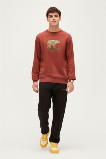 Bad Bear RE-FINGER CREWNECK Turuncu Erkek Sweatshirt - 4