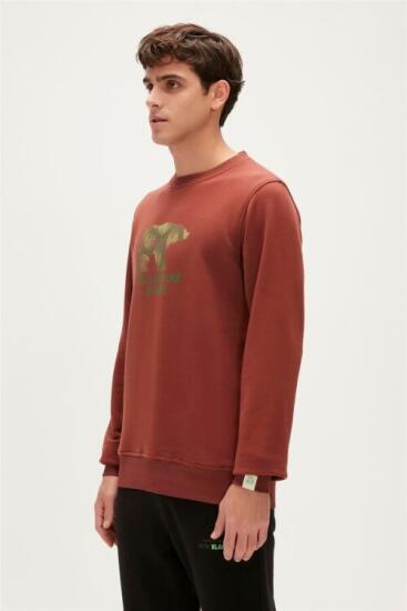 Bad Bear RE-FINGER CREWNECK Turuncu Erkek Sweatshirt - 7