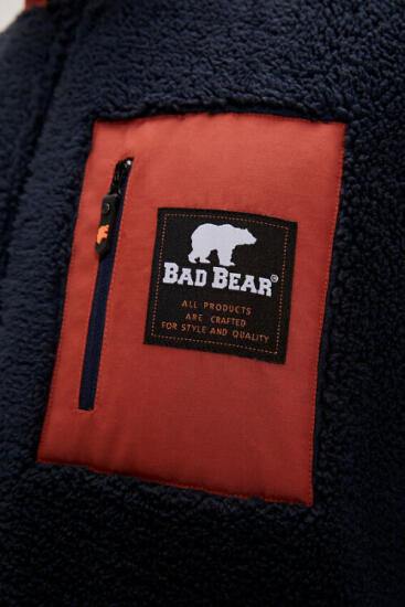 Bad Bear RYAN FULL-ZIP PLUSH JACKET LACİVERT Erkek Ceket - 3