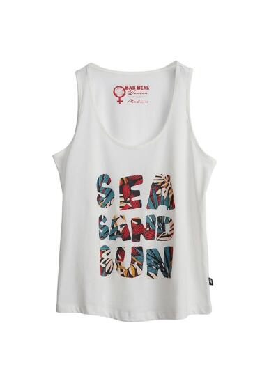 Bad Bear SEA SAND SUN TANK -TOP EKRU Kadın Atlet 21.03.23.002-C04 - 4