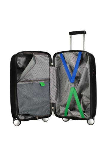 Benetton TROLLEY 50 CM SİYAH Unisex Valiz - 4