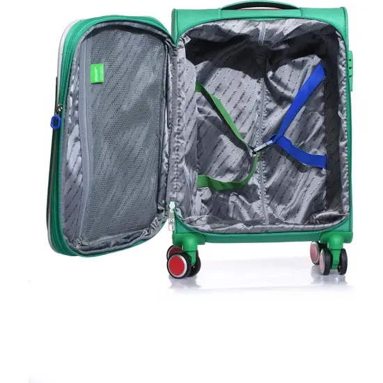 Benetton TROLLEY 50 CM Yeşil Unisex Valiz - 3