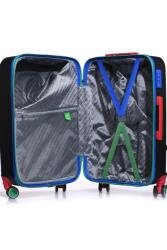 Benetton TROLLEY 60 CM SİYAH Unisex Valiz - 4