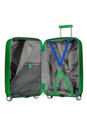 Benetton TROLLEY 60 CM Yeşil Unisex Valiz - 4