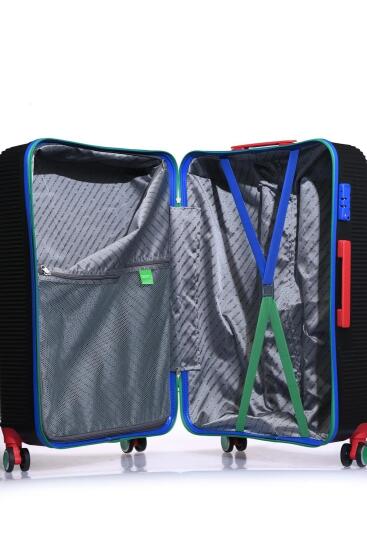 Benetton TROLLEY 70 CM SİYAH Unisex Valiz - 4