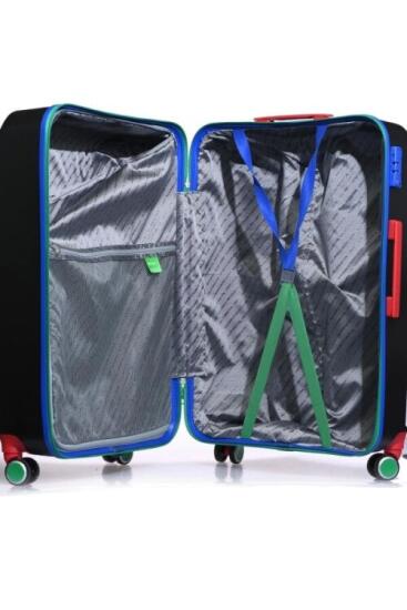 Benetton TROLLEY 70 CM SİYAH Unisex Valiz - 4