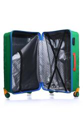 Benetton TROLLEY 70 CM Yeşil Unisex Valiz - 4