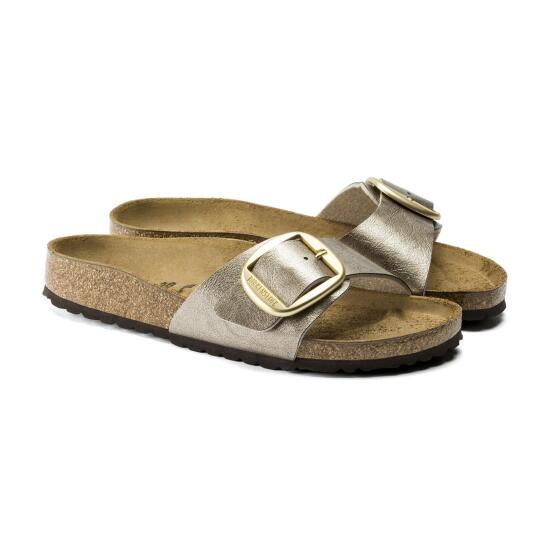 Birkenstock MADRID BIG BUCKLE BF GRACEFUL Bej Kadın Terlik - 4