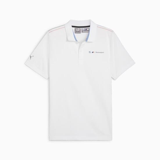 Puma BMW MMS Jacquard Polo BEYAZ Erkek Polo Tshirt - 5