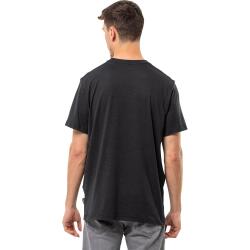 Jack Wolfskin BRAND T M SİYAH Erkek Tshirt - 3