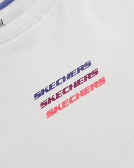 Skechers Essential W Short Sleeve T-Shirt BEYAZ Kadın Tshirt - 4