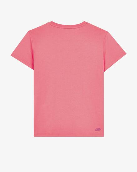 Skechers Essential W Short Sleeve T-Shirt Pembe Kadın Tshirt - 2