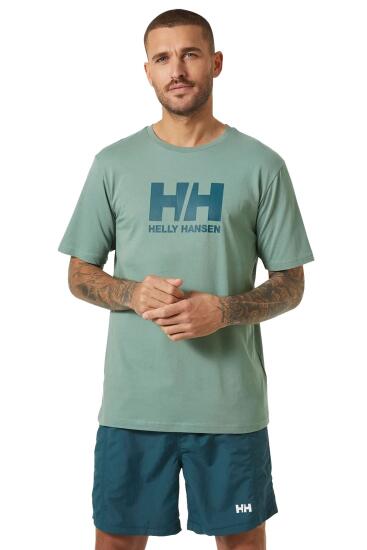 Helly Hansen HH LOGO T-SHIRT Yeşil Erkek Tshirt - 1