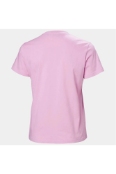 Helly Hansen W HH LOGO T-SHIRT 2.0 Pembe Kadın Tshirt - 5