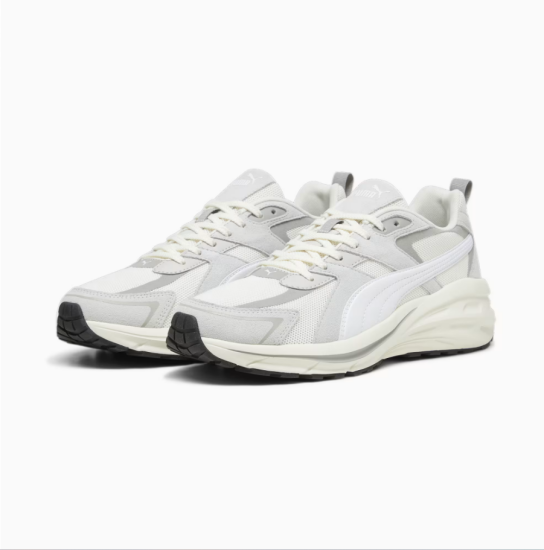 Puma Hypnotic LS Beyaz-Gri Erkek Sneaker Ayakkabı - 5