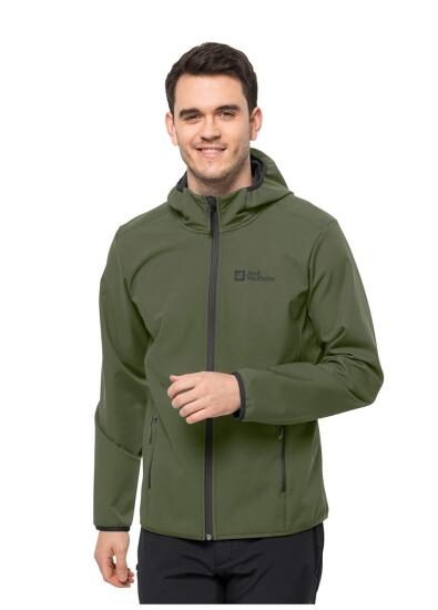 Jack Wolfskin BORNBERG HOODY M Haki Erkek Mont - 1