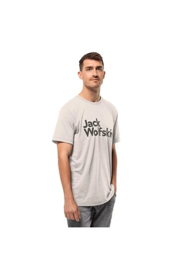 Jack Wolfskin BRAND T M Gri Erkek Tshirt - 1