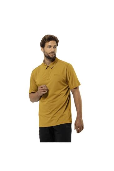 Jack Wolfskin DELGAMI POLO M SARI Erkek Polo Tshirt - 3