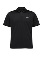 Jack Wolfskin DELGAMI POLO M SİYAH Erkek Polo Tshirt - 1