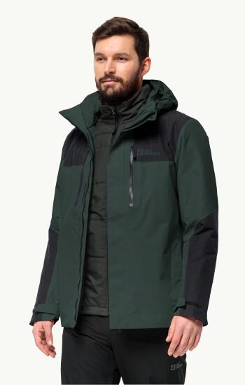 Jack Wolfskin JASPER 3IN1 JKT M SİYAH Erkek Mont - 1