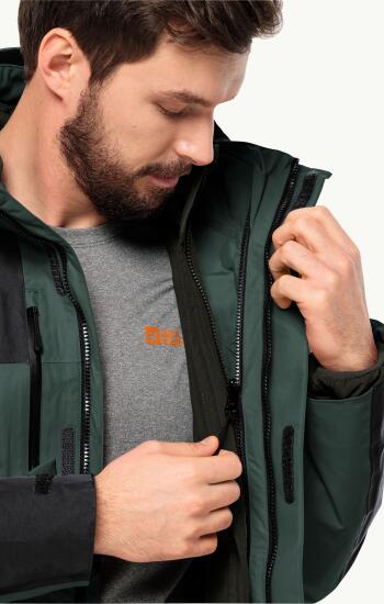 Jack Wolfskin JASPER 3IN1 JKT M SİYAH Erkek Mont - 7