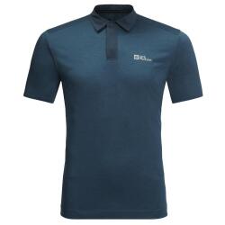 Jack Wolfskin PACK & GO POLO M Mavi Erkek Polo Tshirt - 3