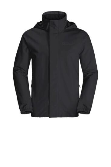 Jack Wolfskin STORMY POINT 2L JKT M SİYAH Erkek Mont - 3