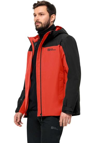 Jack Wolfskin TAUBENBERG 3IN1 JKT M KIRMIZI Erkek Mont - 1