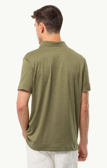 Jack Wolfskin TRAVEL POLO M Kahverengi Erkek Polo Tshirt - 2