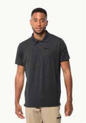 Jack Wolfskin TRAVEL POLO M SİYAH Erkek Polo Tshirt - 1