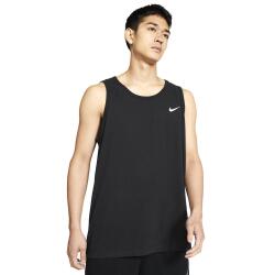 Nike M NK DRY TANK DFC SOLID Siyah-Beyaz Erkek Atlet - 1