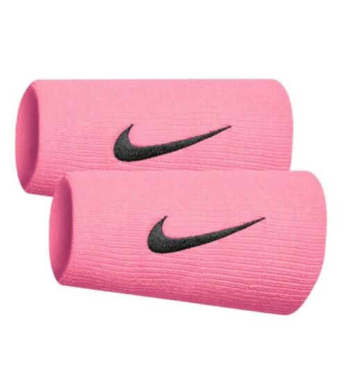 Nike SWOOSH DOUBLEWIDE WRISTBANDS 2 PK Pembe Erkek Bileklik - 1