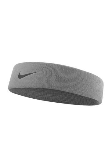 Nike NIKE SWOOSH HEADBAND GREY HEATHER/BLACK OSFM Gri Unisex Saç Bandı - 1