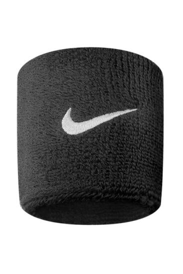 Nike NIKE SWOOSH WRISTBANDS 2 PK BLACK/WHITE OSFM SİYAH Erkek Bileklik - 1