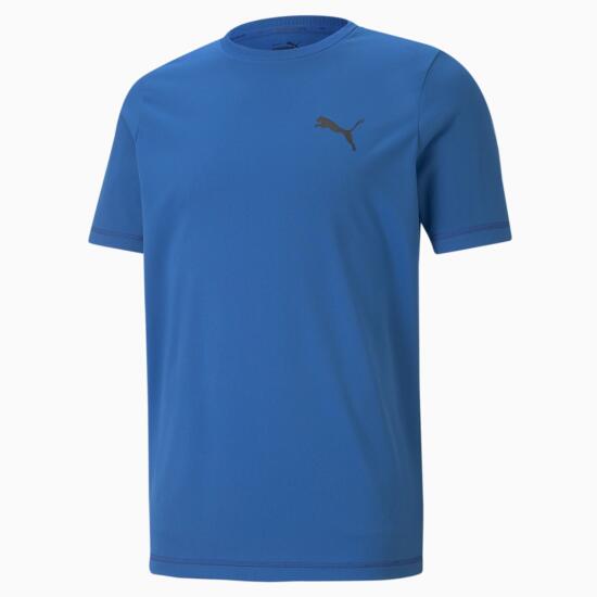 Puma ACTIVE Small Logo Tee Mavi Erkek Tshirt - 1