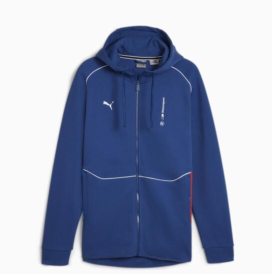 Puma BMW MMS Hooded Sweat Jacket Mavi Erkek Sweatshirt - 1