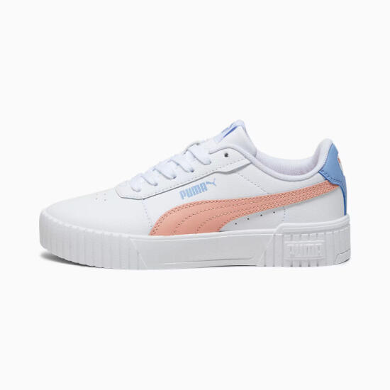 Puma Carina 2.0 Jr Beyaz-Pembe Çocuk Günlük Ayakkabı - 1