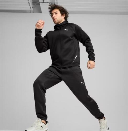 Puma Cloudspun TechLBL Jacket SİYAH Erkek Sweatshirt - 3