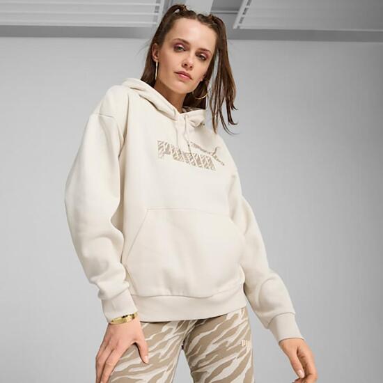 Puma ESS+ ANIMAL Hoodie FL Kadın Sweatshirt - 1