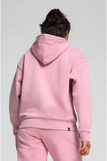 Puma ESS+ ANIMAL Hoodie FL Pembe Kadın Sweatshirt - 5