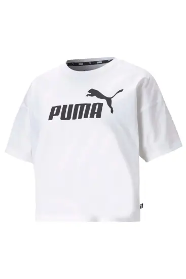 Puma ESS Cropped No. 1 Logo Tee Kadın Tshirt - 4