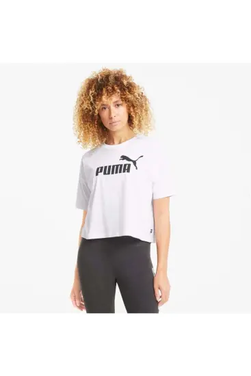 Puma ESS Cropped No. 1 Logo Tee Kadın Tshirt - 1