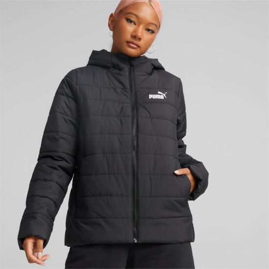 Puma ESS Hooded Padded Jacket SİYAH Kadın Mont - 4