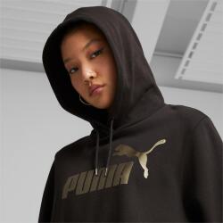 Puma ESS+ Metallic Logo Hoodie FL SİYAH Kadın Sweatshirt - 5