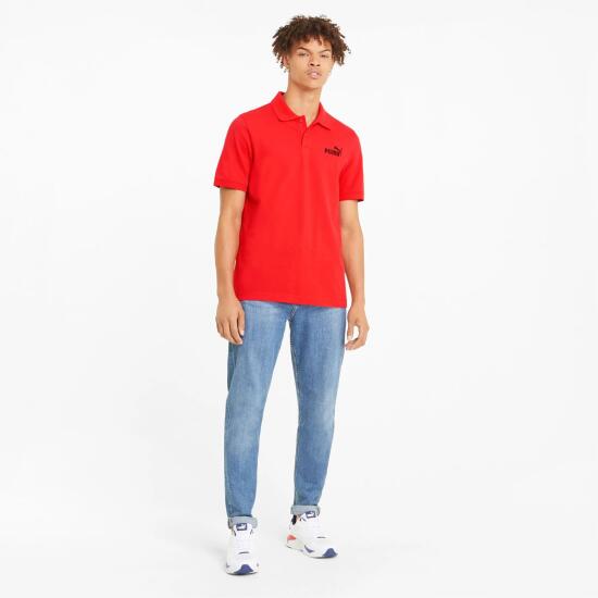 Puma ESS Pique Polo High Risk Red KIRMIZI Erkek Tshirt 586674-11 - 3