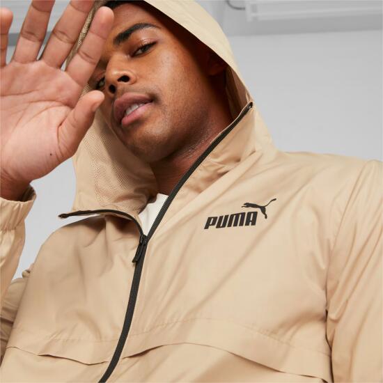 Puma ESS Solid Windbreaker BEJ Erkek Eşofman Üstü - 2