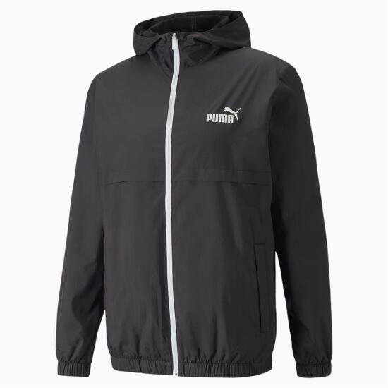 Puma ESS Solid Windbreaker SİYAH Erkek Eşofman Üstü - 4